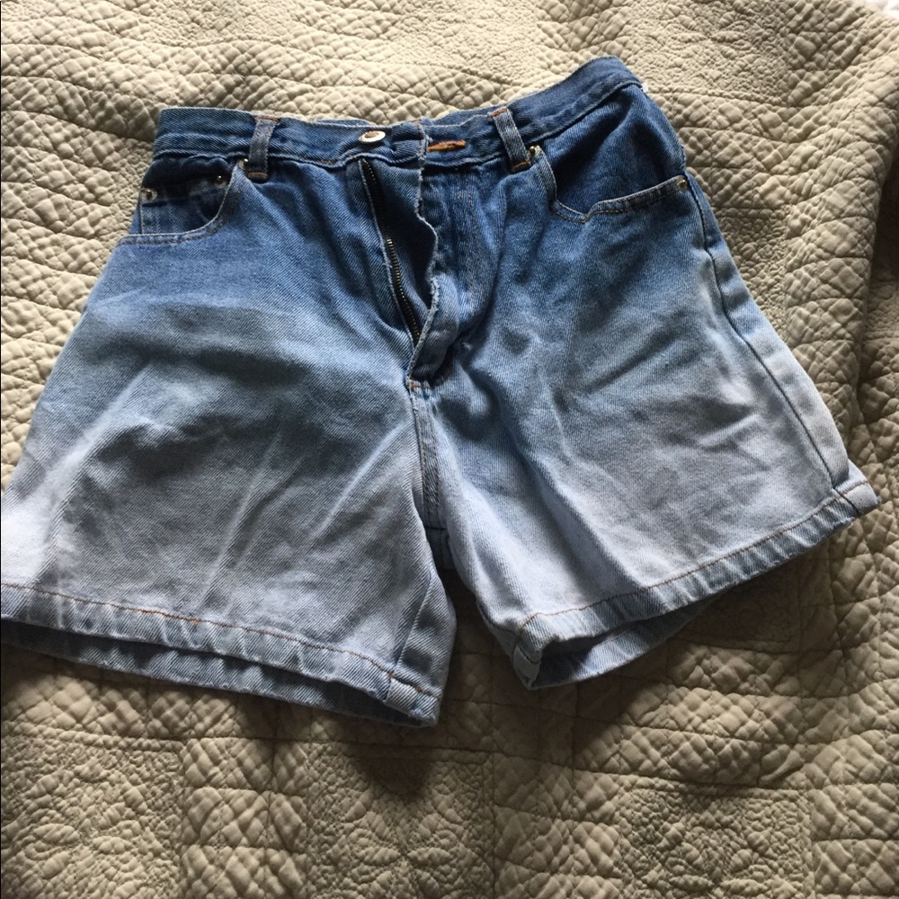 Vintage Ombré Denim Shorts